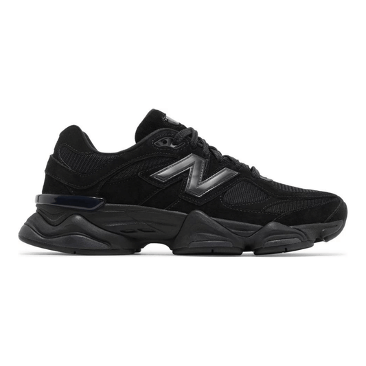 New Balance 9060 'Triple Black Suede Patent'