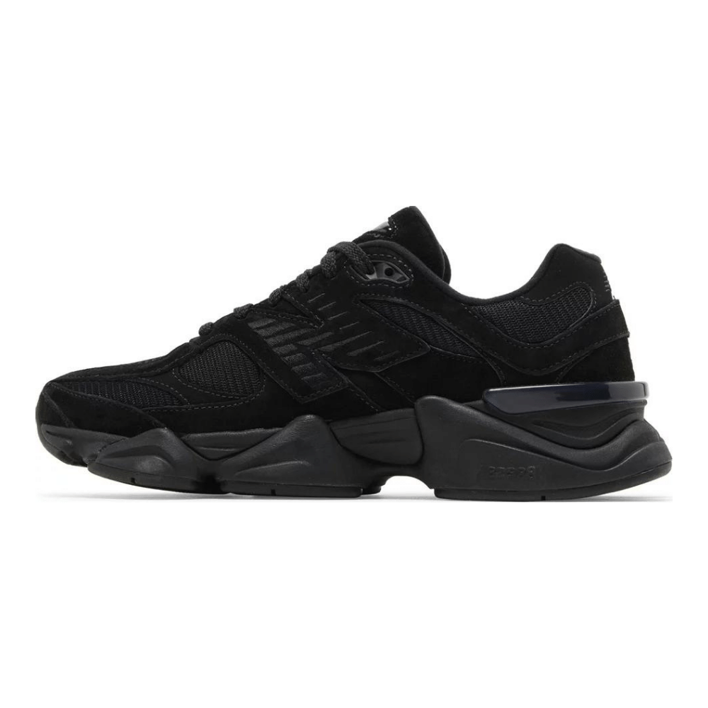 New Balance 9060 'Triple Black Suede Patent'