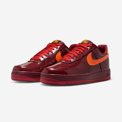 Nike Air Force 1 Low 'Patent Leather Dark Team Red'