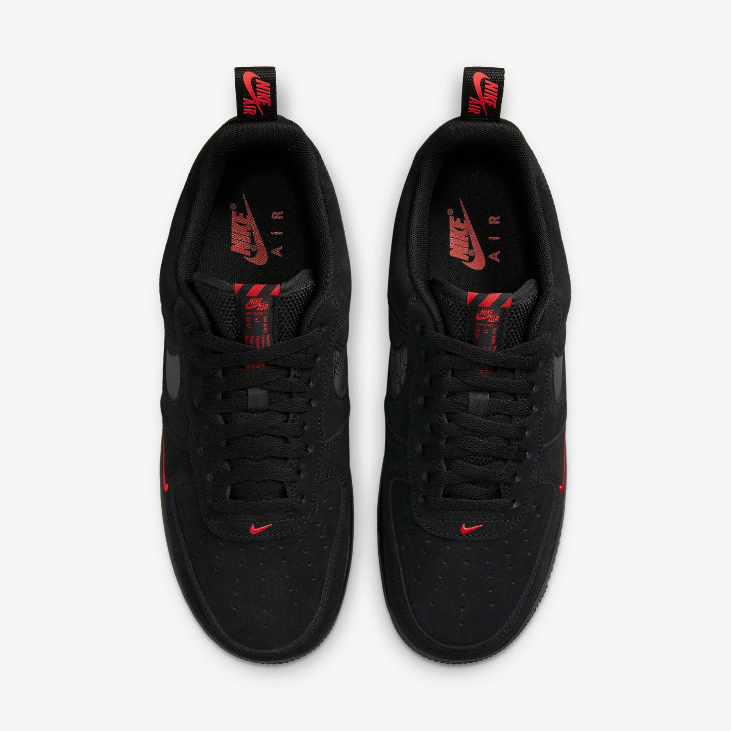 Nike Air Force 1 '07 LV8 'Reflective Swoosh Black Crimson'